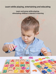 Kids Alphabetic Arithmetic Number Geometric Shapes Wooden Puzzle Montessori Preschool Learning Educational Game Toy for Children