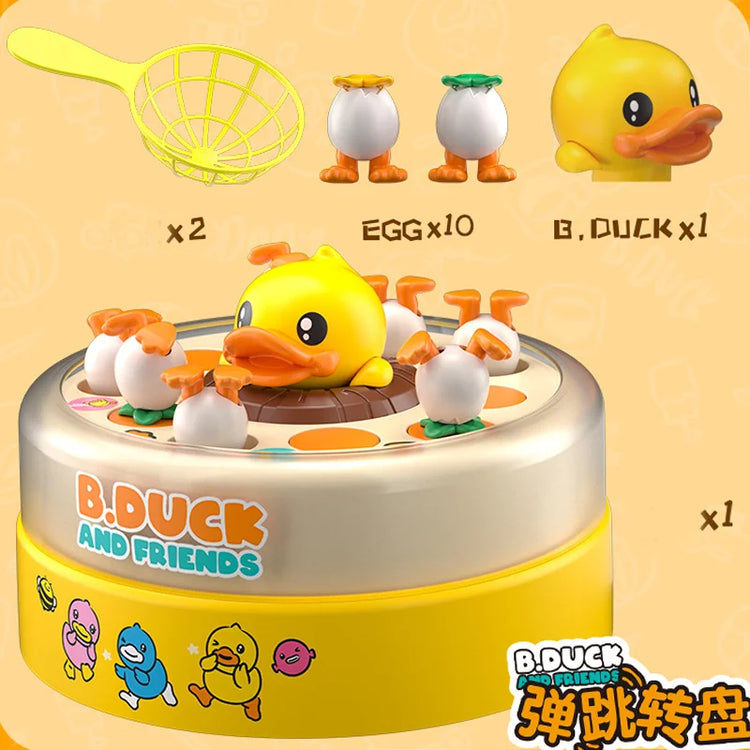 Children Bouncing Yellow Duck Toy Children Bouncing Turntable Concentration Training Puzzle Parent Child Interaction Toy