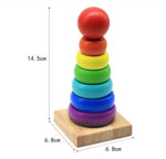 Wooden Puzzle Alphabet Number Shape Matching Board Baby Early Learning 3D Puzzle Preschool Educational Toys For Children