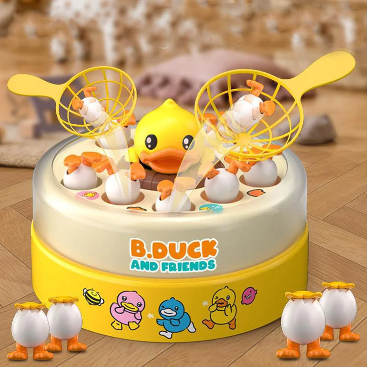 Children Bouncing Yellow Duck Toy Children Bouncing Turntable Concentration Training Puzzle Parent Child Interaction Toy