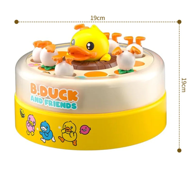 Children Bouncing Yellow Duck Toy Children Bouncing Turntable Concentration Training Puzzle Parent Child Interaction Toy
